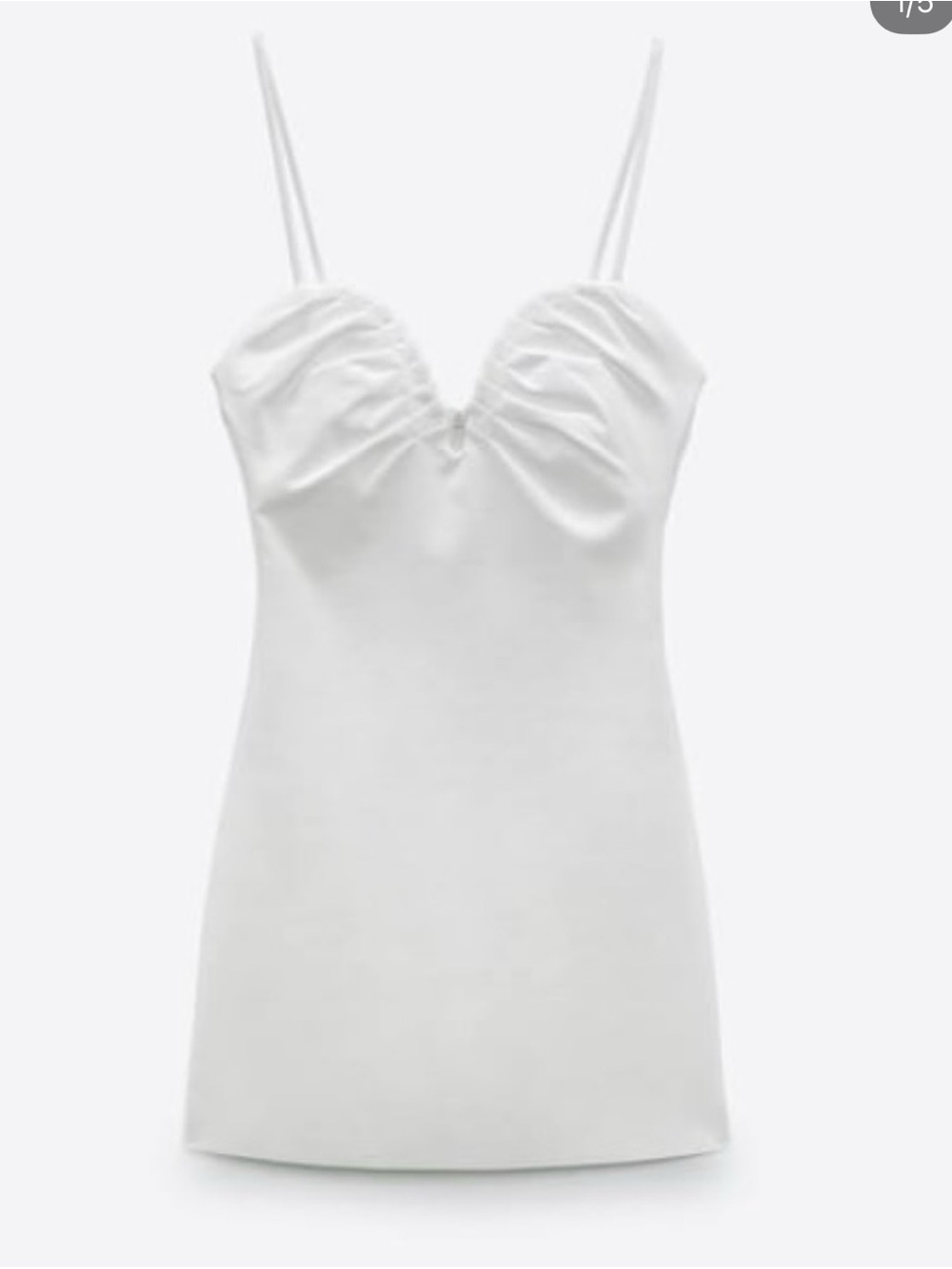 Zara white mini dress